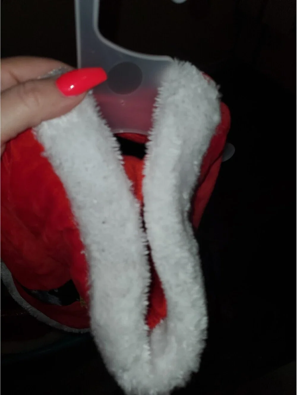 MERRY & BRIGHT SANTA CLAUSE COSTUME RED DOG PET MEDIUM